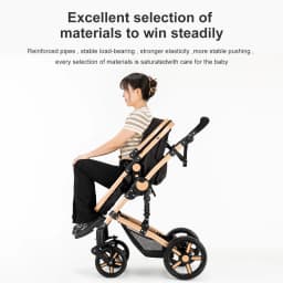 3 in 1 Stroller Baby Stroller Baby Car Multi Functional High Landscape Hand Push Lightweight Portable Foldable Travel Pram Fashion Popular Tide Baby Stroller Good Quality Newborn Carriage Four Wheel Trolley