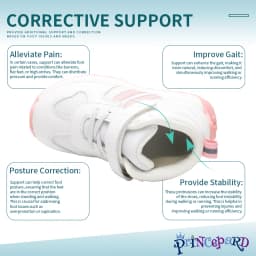 Kids Orthopedic Thick Sole Shoes with Ankle and Arch Support for Boys and Girls Designed for Child Foot Development