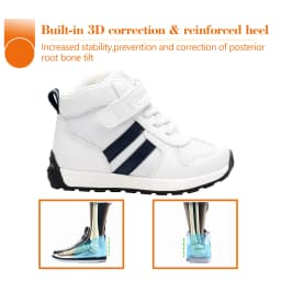 Kids Orthopedic Thick Sole Shoes with Ankle and Arch Support for Boys and Girls Designed for Child Foot Development