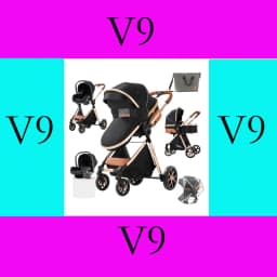 3 in 1 Stroller Baby Stroller Baby Car High Landscape Lightweight Portable Foldable Travel Pram Newborn Carriage Multi Functional with Baby Car Seat Memory Cotton Mattress Storage Bag Fashion Street Shop Cart Popular Tide Parents Thoughtful Good Choice