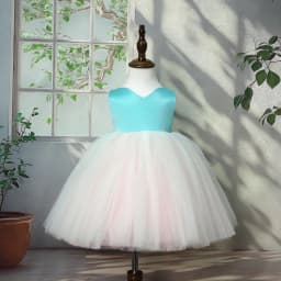Children Gown Sleeveless Elegant Tutu Host Performance Birthday Party Banquet Princess Dress Flower Girl Wedding Girls Holiday