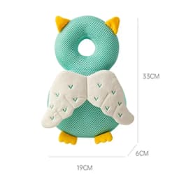 Adjustable Angel Bee Cartoon Baby Head Protector Pad, Shock‑Absorbing Soft Safety Cushion, Fall‑Prevent Headgear for 1‑3 Years Old Toddlers