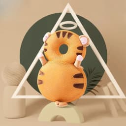 Adjustable Angel Bee Cartoon Baby Head Protector Pad, Shock‑Absorbing Soft Safety Cushion, Fall‑Prevent Headgear for 1‑3 Years Old Toddlers