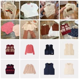 Pre-sale 2026 BP Autumn Baby Girls Shirts Cherry Embroidered Knitted Vest Cardigan Boys Vest Long Sleeve Tee Children's Sets