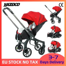 Outdoor Baby Travel Stroller, Full Flat Reclining Design, Labor Saving One-Click Fold, High Toughness Shock Absorbing Wheels, Air Permeable Seat Pad For Toddlers