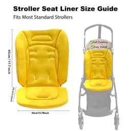 Cozy Thick Stroller Mat for Baby, Non-Slip Warm Seat Cover, Universal Cushion for Pram & Car Seat, Ideal Newborn Shower Gift