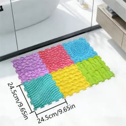 8-Piece Sensory Foot Massage Mat Puzzle – Orthopedic Textured Tiles for Flat Feet, Kids Adults, Reflexology & Sensory Integration