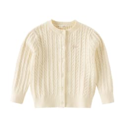 Dave Bella Cardigan Sweater Autumn Spring Girls Coat Sweet Children Pure Cotton Sweater Top Casual Elegant Gathering DB3243397-B