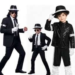 70s 80s Boys Glitter Sequined Party Costume Complete Accessories Retro Singer Outfit Halloween Birthday Role Play Clothes