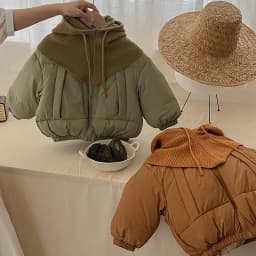 Children Girls Parkas UNITIM Winter Thicken Warm Kids Baby Girls Outerwear Coat with Knitted Hat 4-8Yrs Toddler Girl Coat Jacket