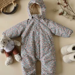 2026 Winter Baby Rompers Print Toddler Baby Clothing Thick Hooded Infant Baby One-Pieces Bodysuits Jumpsuit Outdoor Warm