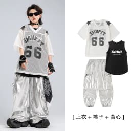 Children's Hip Hop Stage Performance Outfit Trendy Streetwear New Style Jazz Show Boy's Fashionable Hiphop Suit for Kids