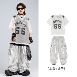 Children's Hip Hop Stage Performance Outfit Trendy Streetwear New Style Jazz Show Boy's Fashionable Hiphop Suit for Kids