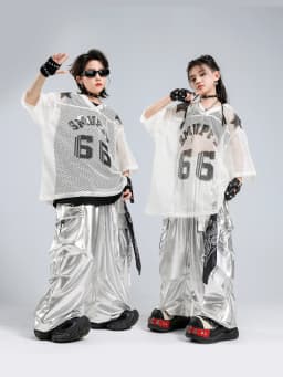 Children's Hip Hop Stage Performance Outfit Trendy Streetwear New Style Jazz Show Boy's Fashionable Hiphop Suit for Kids