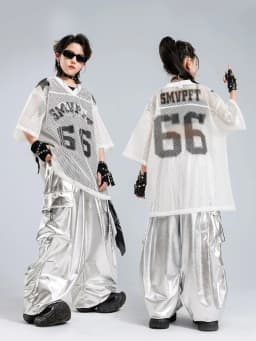 Children's Hip Hop Stage Performance Outfit Trendy Streetwear New Style Jazz Show Boy's Fashionable Hiphop Suit for Kids