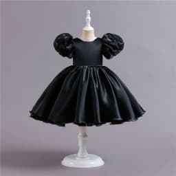 Fashion Girls Princess Dresses Kids Tulle Puff Sleeve Wedding Party Gown Ball Baby Birthday Children Clothes Bridesmaids 345