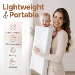 Baby Changing Pad, Non-Slip Wipeable Diaper Changing Mat with Safety Strap 32x16 Inch Infant Diaper Change Pad Suitable for Dresser & Table