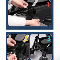 Stroller Attachment with Seat for Kids – Universal Black, 25kg Capacity, Easy Install, Fits Most Prams, CE Safety Certified