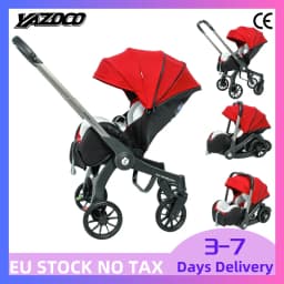 Practical Baby Travel Pushchair, Full Flat Rest Function, Effortless Folding Mechanism, Shock Absorbing Wheels, Comfort Cushion For Newborn Daily Use
