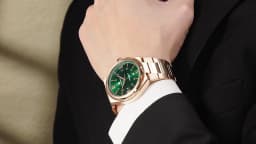 SAPPHERO Men's Quartz Watch Luxury Stainless Steel Strap 5ATM Waterproof Hardlex Crystal Elegant Business Dress Wristwatch Classic Fashion Casual Watch for Men Daily Wear Gift