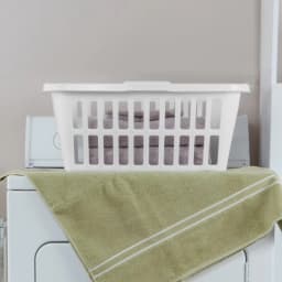 1.5bu White Laundry Basket - Durable Storage Solution for Home