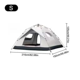 Automatic Pop Up Camping Tent Waterproof Windproof Sunproof 2 3 4 Person Instant Portable Foldable Cabin Family Outdoor Hiking Beach Park Travel Gear with Carry Bag