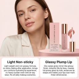 High Shine Finish Hydrating Plumping Lip Gloss Non Sticky Long Lasting Moisturizing Volumizing Smooths Lip Lines Lipgloss Women Daily Wear Makeup