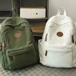 Small Corduroy Backpack For College, Lightweight Casual Backpack For High School, And University, Fits 14 Inch Laptop, Travel Bag School Bag School Bags University Bag Large Capacity Bag sg25072251840550004