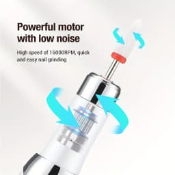 Cloud Prime Upgraded Electric Nail Drill Cordless 12 Drill Bits Fast Charging Salon Grade Portable Manicure Pedicure Efficient Tool For Christmas And New Year Gifts
