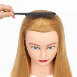 Mannequin Head 26-28" Synthetic Blonde Hair for Hairdresser Traininghead Hairdressing Training Model Manikin Cosmetology Doll Head Hair Styling Cutting Braiding with Clamp