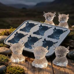 3D Highland Cow Ice Cube Mold Food Grade Silicone BPA Free Easy Release Ice Tray For Whiskey Cocktails Summer Bar Drinks Chocolate Making Kitchen Gadget