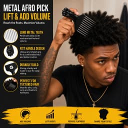 3Pcs Multi‑function Hair Styling Comb Kit Spray Detangler Brush Scalp Massage Cushion Brush Afro Hair Pick for Men Women