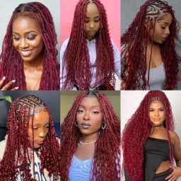 For Boho Braids 99J Burgundy Human Hair Deep Wave Human Braiding Hair 2 3 4 PCS Colored Bulk For Braiding No Weft Curly Human Hair Extensions