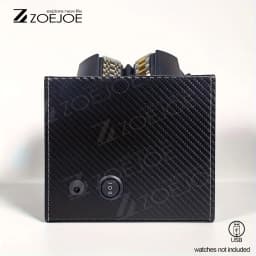1pc Automatic Watch Winder 3 Slots 2 Modes USB Cable Power Watch Winders For Men Women PU Leather Soft Watch Pillow Watch Winder