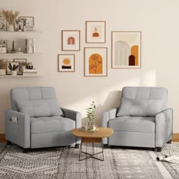 3‑in‑1 Adjustable Sleeper Sofa Chair Bed, Convertible Folding Lounge Recliner with Pull‑Out Sleeper Bed, Multi‑Purpose Furniture for Living Room, Bedroom, Office & Small Spaces