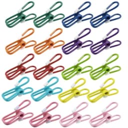 20 Pack Chip Clips Bag Clips 2.2 Inch 55mm for Kitchen Use, Stainless Steel, Silver, Heavy-Duty Grip and Rust-Resistant