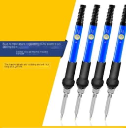 60W Adjustable Temp Soldering Iron Kit,Multimeter for Phone PC Home Repair Work