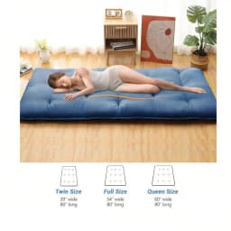 Bedroom Japanese Floor Mattress, Futon Mattress, Roll Up Mattress For Floor Tatami Mat, Sleeping Mat Camping Mattress Pad For D