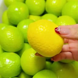 Hot Squishy Handmade Crispy Lemon Stress Ball Squeeze Slow Rebound Color-Changing Fidget Ball ASMR Sensory Stress Relief Gifts