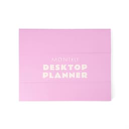 Monthly Desktop Planner Pink