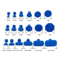 Metal T‑Handle Dent Puller Kit with 18Pcs Plastic Glue Tabs, Paintless Car Dent Repair Tool, Universal Auto Body Dent Removal Accessories