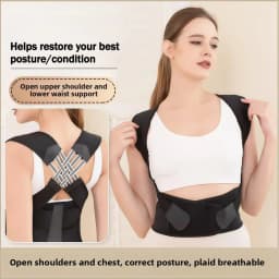 Posture Corrector Back Brace Adjustable X‑Shape Back Support Belt Breathable Spine Correction Shoulder Posture Correction Belt For Men Women Office Home Daily Use