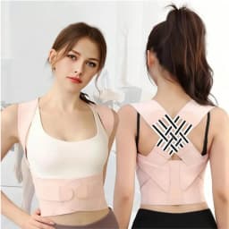 Posture Corrector Back Brace Adjustable X‑Shape Back Support Belt Breathable Spine Correction Shoulder Posture Correction Belt For Men Women Office Home Daily Use