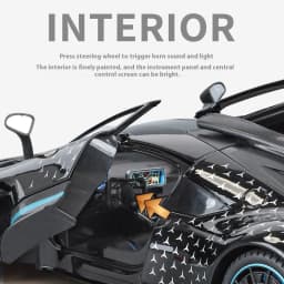 Large 1/18 Alloy Die-Cast AMG-ONE Sports Car Model Simulation Sound and Light Adult Collection Boy Birthday Gift