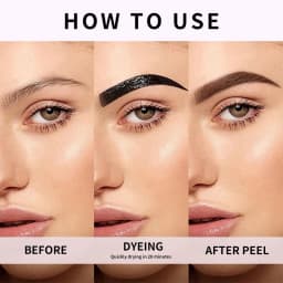 1/2PCS Qiciy Peel‑Off Eyebrow Gel, Dark Brown, Light Brown And Black Color Are Optional, Lazy Diy Semi‑Permanent Peel‑Off Eyebrow Gel, Novice Friendly And Easy To Use Peel‑Off Eyebrow Products, Makeup Artist Tools, Valentine'S Day Gifts.