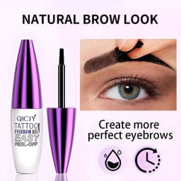 1/2PCS Qiciy Peel‑Off Eyebrow Gel, Dark Brown, Light Brown And Black Color Are Optional, Lazy Diy Semi‑Permanent Peel‑Off Eyebrow Gel, Novice Friendly And Easy To Use Peel‑Off Eyebrow Products, Makeup Artist Tools, Valentine'S Day Gifts.