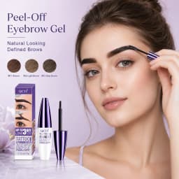 1/2PCS Qiciy Peel‑Off Eyebrow Gel, Dark Brown, Light Brown And Black Color Are Optional, Lazy Diy Semi‑Permanent Peel‑Off Eyebrow Gel, Novice Friendly And Easy To Use Peel‑Off Eyebrow Products, Makeup Artist Tools, Valentine'S Day Gifts.