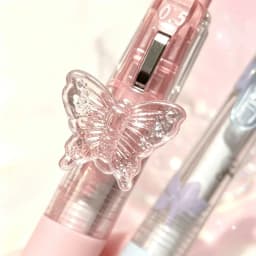 18pcs/set Random Color Butterfly Ballpoint Pen, Smooth Writing and Soft Grip for Office Signature Pen School Stationery Festival Gift, Erfect for Back-To-School Halloween Christmas Party Gifts