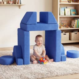Modular Kids Play Couch Toddler Couch Fort With Washable Covers, Kids Modular Sectional Sofa For Playroom Kidsroom And Bedroom,