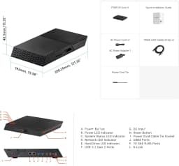 Asustor FLASHSTOR 12 Pro Gen2 FS6812X, 12 Bay All-Flash NAS, AMD Ryzen Quad Core, 16GB ECC DDR5, Dual 10GbE, USB4, Enterprise Grade for Enthusiasts, Virtualization, Network Attached Storage (Diskless)